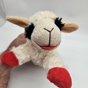 Lamb Chop Plush Dog Toy Squeaker 13" Classic Puppet Lambchop Red Mittens 2024
